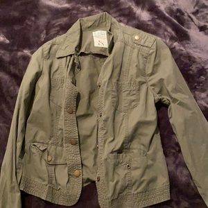 Green bomber jacket